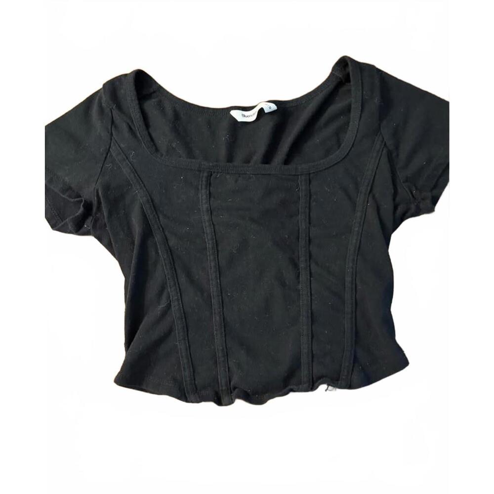 Bluenotes Black Cropped Top